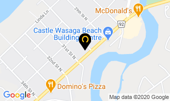 Judi Thorel Chiropodist in Wasaga Beach map