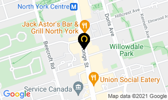Juffs Roofing in North York map