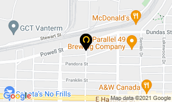 Juicemix Productions Ltd in Vancouver map
