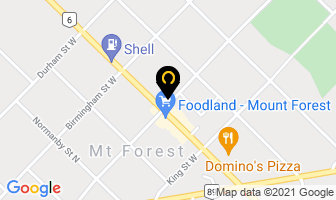 Julie's Hair Salon in Mount Forest map