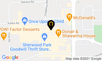 Jus For Men Barbering in Sherwood Park map