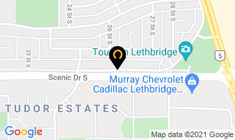 Just Call Marketing & Graphics in Lethbridge map