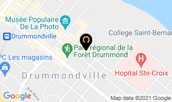 Jutras Christine in Drummondville map