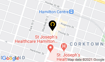 Juvenile Diabetes Research Foundation in Hamilton map