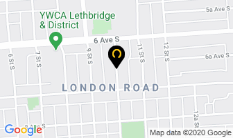 K 2 Communications in Lethbridge map