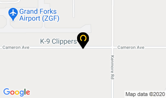 K-9 Clippers in Grand Forks map