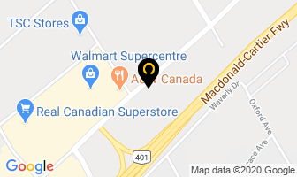 K D Construction in Brockville map