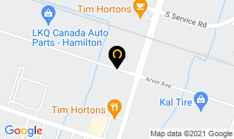 K M Cartage in Stoney Creek map