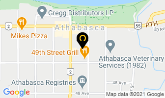 K Ridge Mobile Hot Wash in Athabasca map