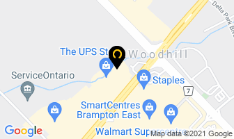 Kaiser Massage in Brampton map