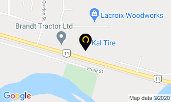 Kal Tire in Hearst map