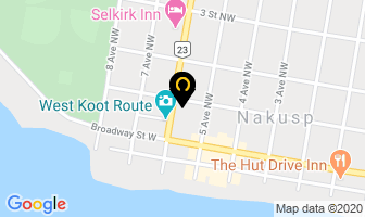 Kal Tire in Nakusp map