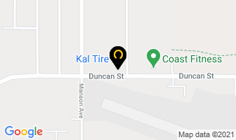Kal Tire in Powell River map