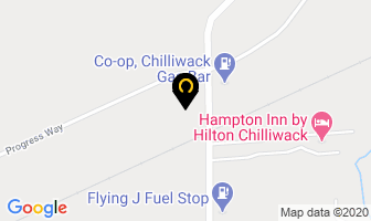 Kal Tire in Chilliwack map