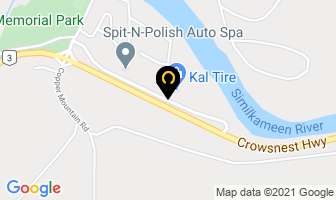 Kal Tire in Princeton map