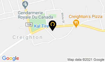 Kal Tire in Creighton map