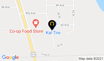 Kal Tire in Rocky Mountain House map