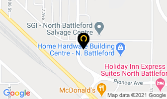 Kal Tire in North Battleford map