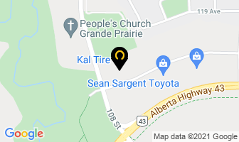 Kal Tire in Grande Prairie map