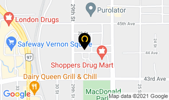 Kal West Contractors Ltd in Vernon map