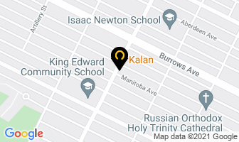 Kalan Restaurant in Winnipeg map