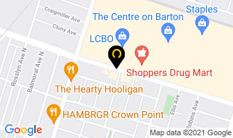Kathy Nails in Hamilton map