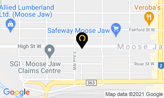 Kathy's Custom Stitchery Ltd in Moose Jaw map