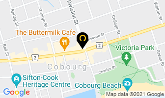Kawartha Credit Union in Cobourg map
