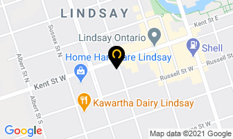 Kawartha Lakes Water Supply in Lindsay map