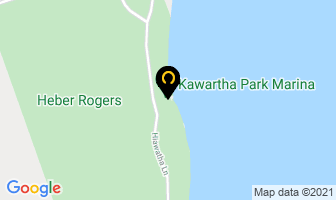 Kawartha Park Marina in Lakefield map