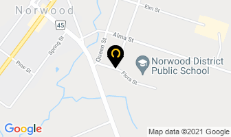 Kawartha Pine Ridge District School Board in Norwood map