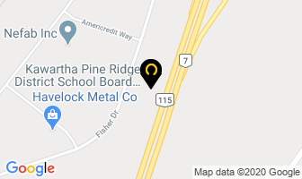 Kawartha Pine Ridge District School Board Education Centre in Peterborough map