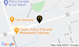 Kawartha Vision Care in Cobourg map