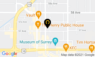 Kearney Funeral Services Cloverdale in Surrey map