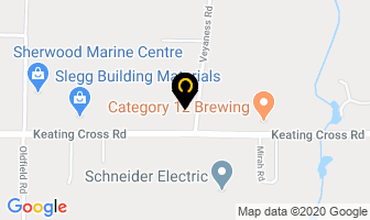 Keating Pizza in Saanichton map