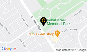 Kehal Israel Memorial Park in Saint-Eustache map
