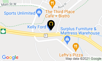 Kelly Ford in Haileybury map