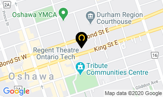 Kelly Greenway Bruce in Oshawa map