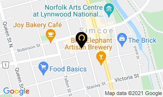 Kelly's Of Simcoe in Simcoe map