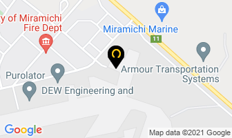 Ken Giberson Transport Ltd in Miramichi map