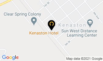 Kenaston Hotel in Kenaston map