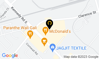 Kennedy Square Dental in Brampton map