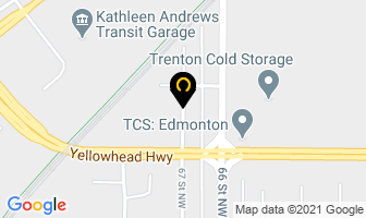 Kenny's R V Sales in Edmonton map
