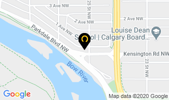 Kensington Memorial Veterinary Clinic in Calgary map