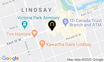 Kent Cleaners in Lindsay map