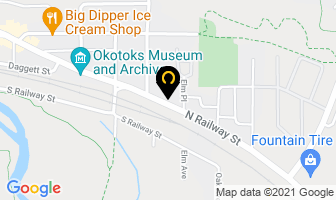 Kentch Bob Royal Lepage in Okotoks map