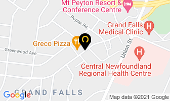 Kentucky Fried Chicken in Grand Falls-windsor map