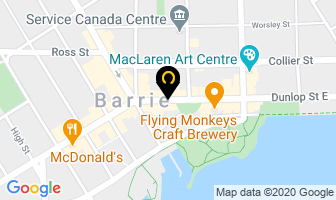 Kenzignton Burger Bar in Barrie map