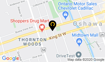 Kevin Bull in Oshawa map