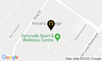 Keyano College in Fort McMurray map